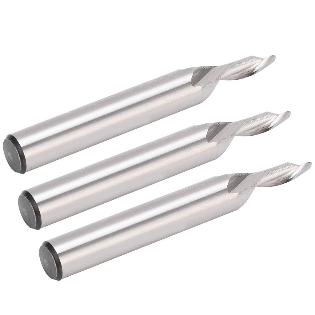 5 Stück 8 mm Schaftdurchmesser Gravierstichel Wolframstahl Schaftfräser Spiralfräser