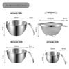Wutuo 304 Stainless Steel Mixing Bowl & Colander Set