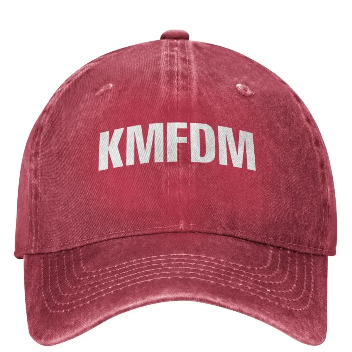 KMFDM Casual Baseball Cap Summer Trucker Hat Breathable Running Hippie Snapback Cap Couple Women Fashion Baseball Caps One Size