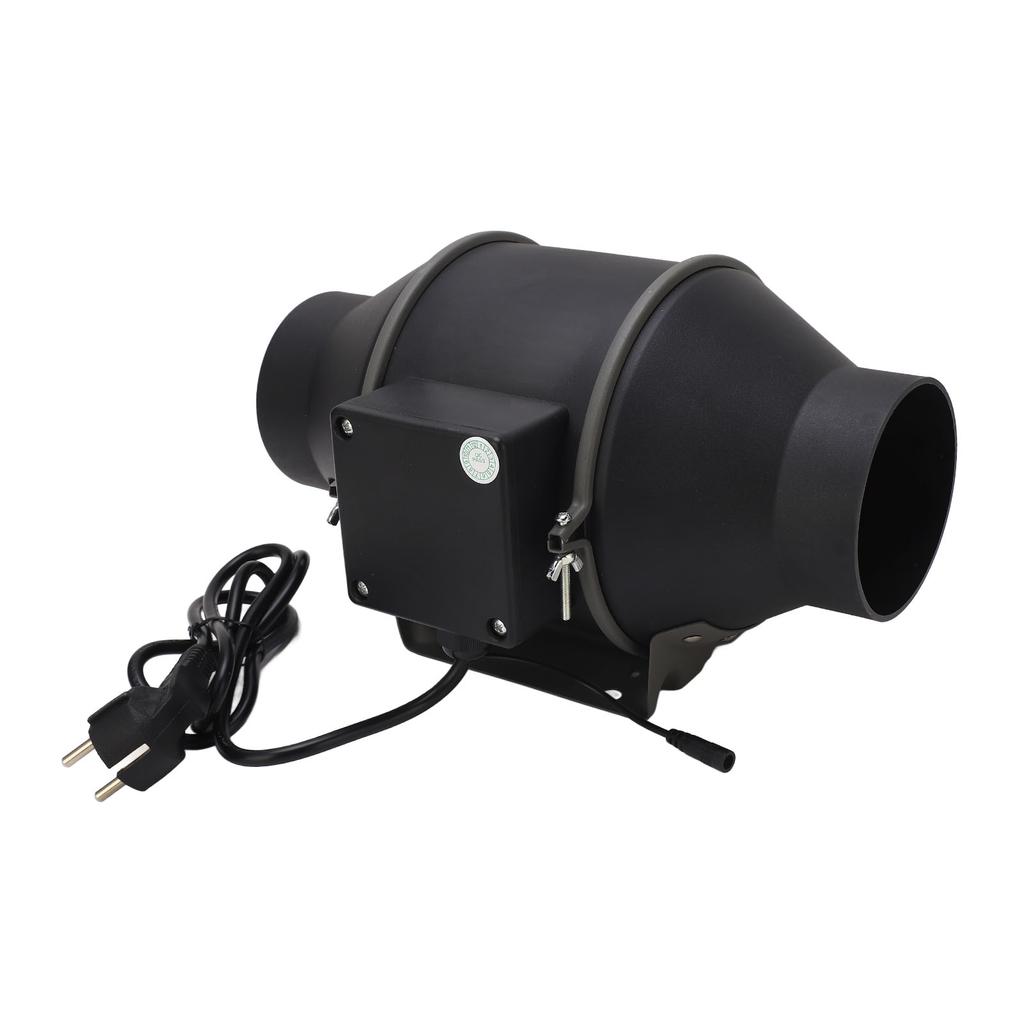 4in Inline Duct Fan with Stepless Speed Controller 35W Grow Tent Hydroponic Ventilation Exhaust Fan