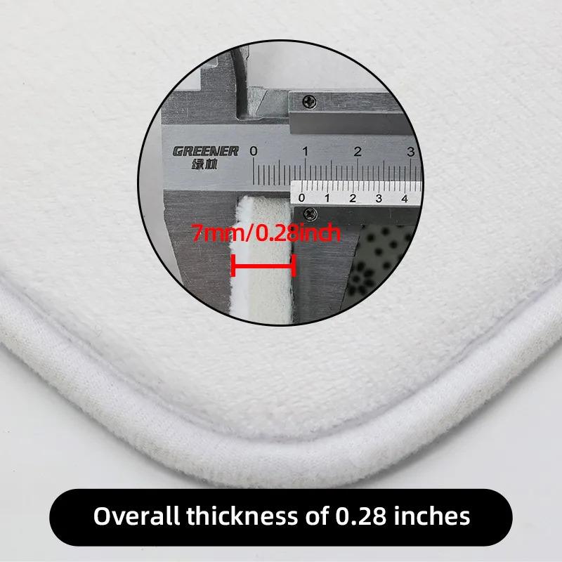 VIKAMA Adorable Cartoon Whale Pattern Bath Mat Soft and Comfortable Bathroom Mat Bathroom Decorative Mat Home Decoration