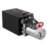 Unidad de Potencia Hidráulica de 12 L, Bomba para Remolque Basculante de Doble Efecto, Presión Máxima de Alivio de 22 MPa y Caudal de 3,4 L/min, Bomba Hidráulica CC de 12 V con Metal