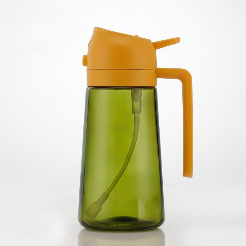 

Распылитель оливкового масла 2 в 1 из черного стекла, светонепроницаемый диспенсер для масла для приготовления пищи, салата, барбекю, кухонные инструменты, многоразовая бутылка-спрей жёлтый