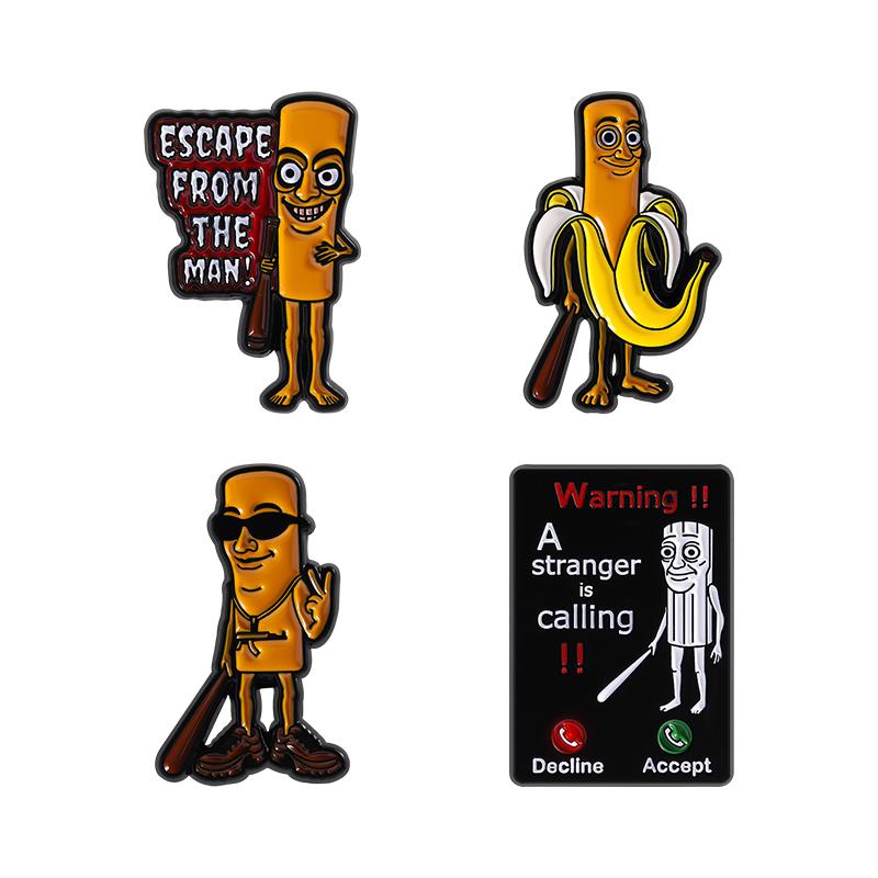 Tung Tung Tung Sahur Enamel Pins Custom Stickman Horror Adventure Game Brooches Lapel Badges Clothes Jewelry Gift for Friends
