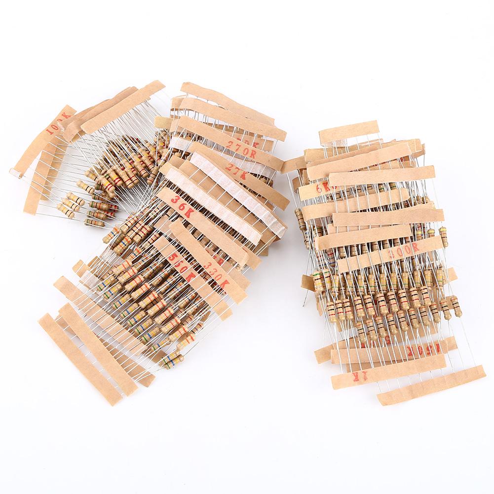 1000pcs 1 2W1 10M Ohm Carbon Film Resistors Assortment Electronic Components