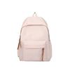Schoolbag casual simple large capacity backpack ins style fashion Korean version solid color student schoolbag travel backpack