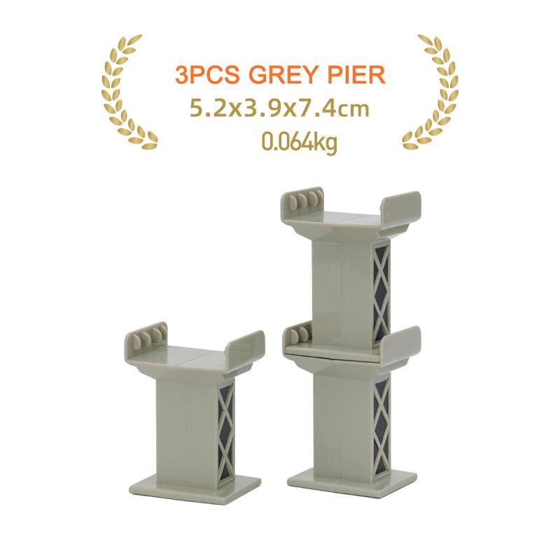 

All Kinds of Plastic Bridge Piers Wooden Train Track Accessories Fit For All Brands Wooden Tracks Railway Toys For Children