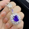 Sace Gems Classic Copper Alloy Zircon Ring Earrings Pendant Necklace Jewelry Sets Wedding Party Gifts