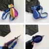 Cute Cartoon Women's Bag New Fashion Contrasting Color Splicing Messenger Bag Colored Cat Casual Shoulder Bag Breast Bag Women