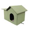 Cat House for Outdoor Cats Foldable Water Resistant Rainproof Feral Cats Shelter Cat Cave