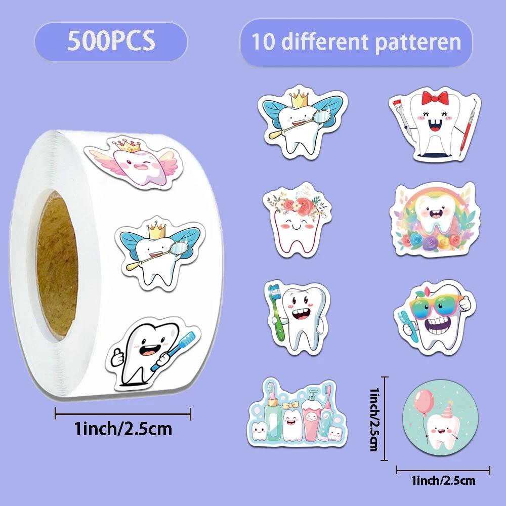 500Pcs Creative Yaya Le Cute Cartoon Roll Stickers Decorative Water Cup Notebook Diy Personalized Stickers