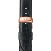 Tissot Lederarmband Schwarzes Zifferblatt Herren Modeuhr T006.407.36.053.00