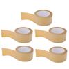 5PCS Kraft Paper Tape Good Toughness Self Adhesive Degradable Environmental Friendly Gummed Packing