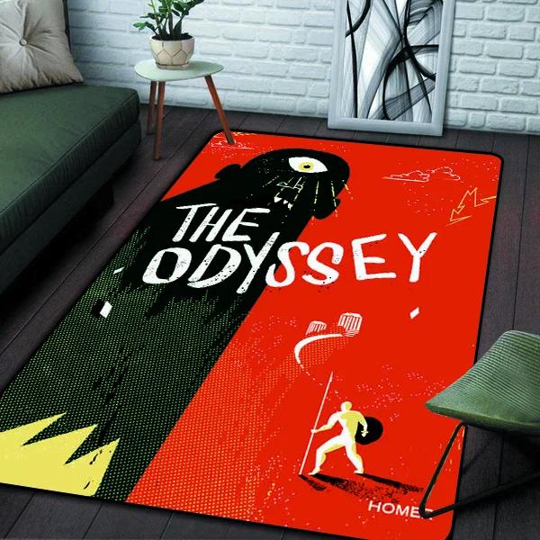 Ancient Greek Homeric Mythology THE ODYSSEY Printed Carpet for Living Room Sofa Bedroom Bedside Mat Bathroom Decoration