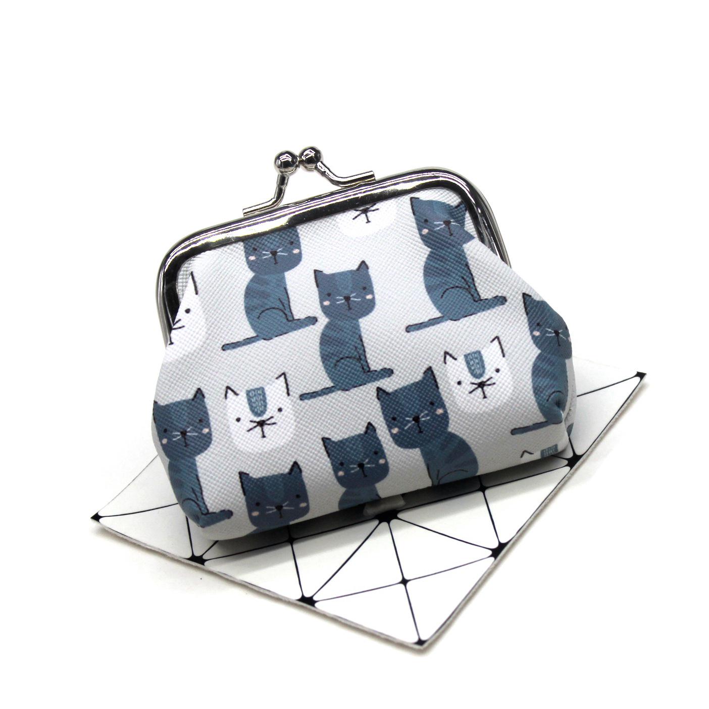 

Кошелек для монет с рисунком котенка - милый женский кошелек и детская креативная сумка