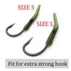 20st Karpfiske Tillbehör D Rig kickers krokar lina aligners ärm anti-tangle sleeve for hair ronnie rigs end tackle