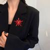 Shining Rhinestones Brooch Pin Fine Workmanship Colorful Irregular Star Shape Pin Costume Accessories
