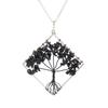 Tree Of Life Square Necklace Natural Irregular Gravel Fashion Accessories Necklace Accessories N51