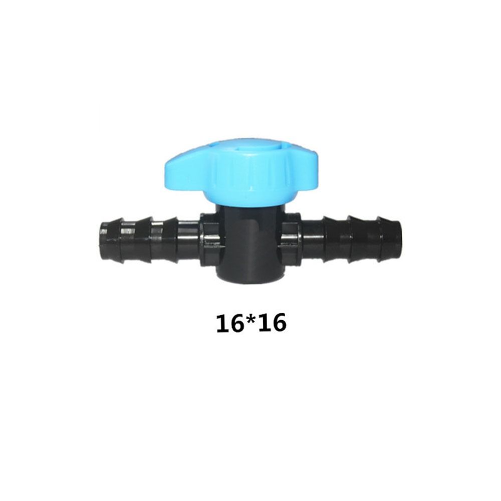 5pcs Black & Blue Shut-Off Switch 16mm Water Valve Drip Irrigation Hose Valve  Water,Oil,Gas