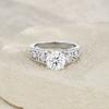 Elegant Filigree Moissanite Ring With Intricate Openwork Tarnish Resistant S925 Silver for Retro Style and Bridal Statement Ring