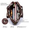 Bolso de Hombro Retro Bolso de Mano de Cuero para Hombre Negocios Primera Capa Cuero Vacuno Mensajero Bolso para Hombre