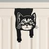Black Coating Cats Shaped Over Door Hook Rustproof Over the Door Hangers Wall Hanger  Cat Lovers
