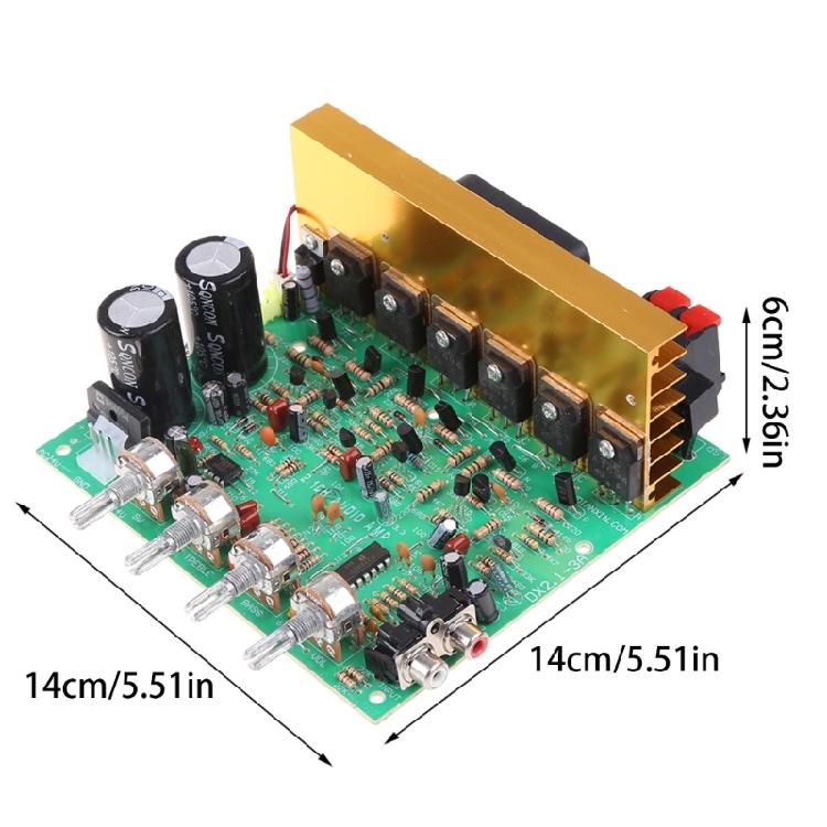 Amplifier Audio Board AMP 100Wx2 High Power 2.1 Channel Amplificador Speaker