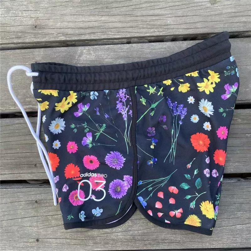 Adidas Adidas Neo Women s Floral Sports Breathable Shorts Cv9242 M