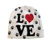 Pattern Love Letter Beanie Knitted Hat For Warm Winter Cap Breathable Fashion