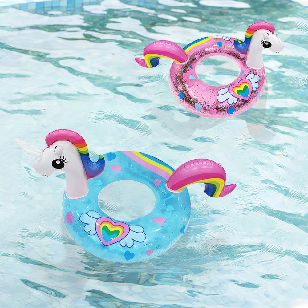 1 Stück Pailletten Schwimmring Reifen Unterarmreifen Aufblasbarer Schwimmreifen PVC Verdickt Schwimmreifen, Geeignet für Pool Strand