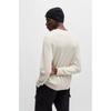 Hugo Regular Fit Organic Grid Pattern Knit Sweater Natural 50524546101 