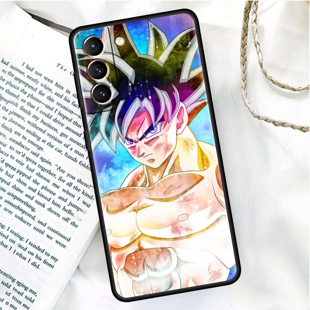Phone Black Soft Case For Samsung Galaxy S22 S21 S20 Ultra FE S9 S8 S10 Plus Note 20 10 9 Fundas Cover Toriyama Dragons Anime