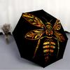 1pc Bee Art Automatic Open/Close Umbrella, Windproof, Folding Compact Umbrella with Lightweight Design for Women/Men055