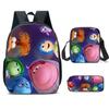 Brain Inside Out Characters Kids School Backpack Set For Elementary Students