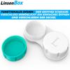 LensBox Contact Lens Container Contact Lens Boxes Soft & Hard Lenses [12 Pieces]