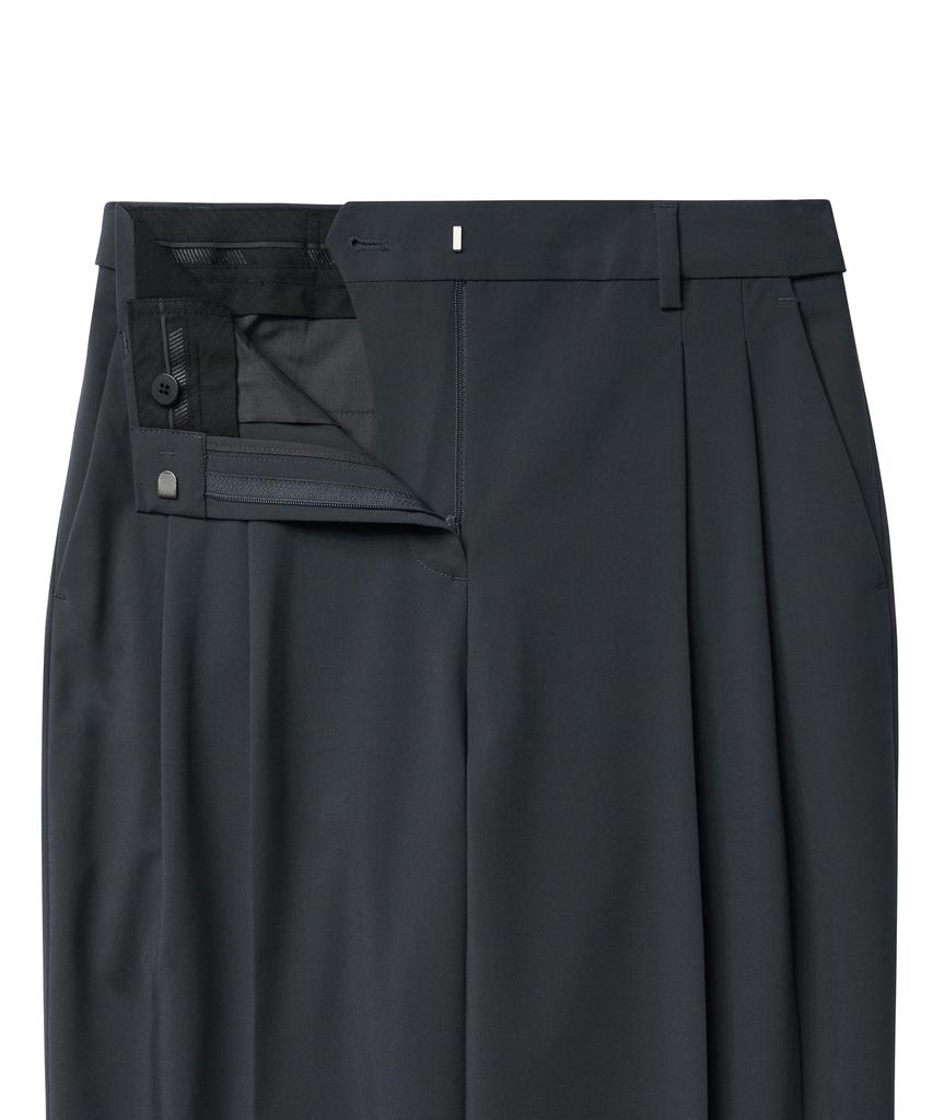 MUSINSA STANDARD WOMAN [Cooltandard] Women'S Semi-Balloon Hidden Banding Slacks [Gray]