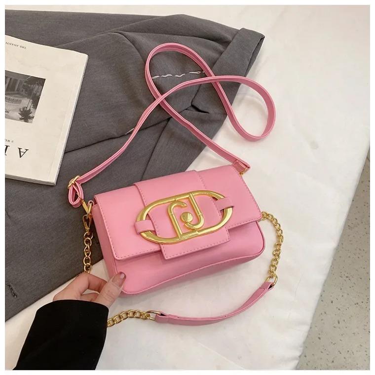 Metal Magnetic Buckle Flap Bags for Women  Versatile Chain Bags  Small Square Bags  Armpit Crossbody Bag  Luxury