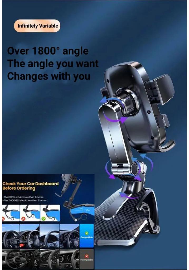 Car Phone Holder 2025 New Central Control Instrument PanelMulti-functional Car Universal Navigation Special Fixed Anti-s