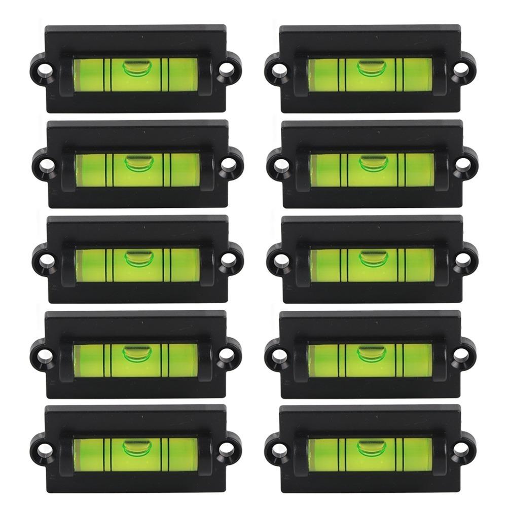 10 Pcs Mini Camera Tripod Level Bracket ABS With Hanging Hole Bubble Level Tripod Level Adjusting Bracket Picture Hanging