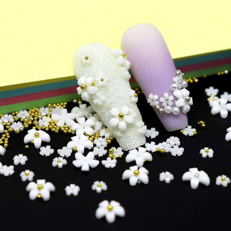 Acrylic Flower Nail Art Decoration Rhinestones  Manicure Accessories Nail Design