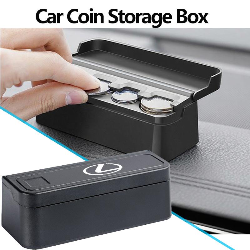 Car Euro Coin Case Money Container Organizer Storage Box Purse For Lexus UX250h RX450h RX300 GX470 CT200h RX400h NX300h RX350
