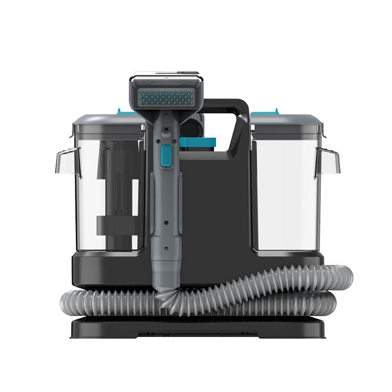 Компактна багатофункціональна машина для чищення оббивки та килимів зі інтегрованим розпиленням та всмоктуванням