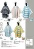 Benetton Rain Poncho, Water-Repellent, with Storage Case, Striped, BENETTON UY-6012