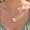 Flower Pendant Necklace Copper 17 Mm 1 Pc