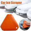 New Multifunctional Car De-icing Shovel Plastic Easy To Use Car Ice Scraper High Efficiency Triangle Automobile Ice Scraper
