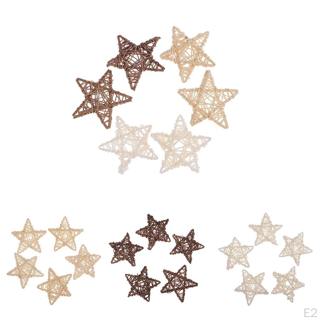 Rattan Wicker Ball Christmas Tree Ornament Decoration 7cm