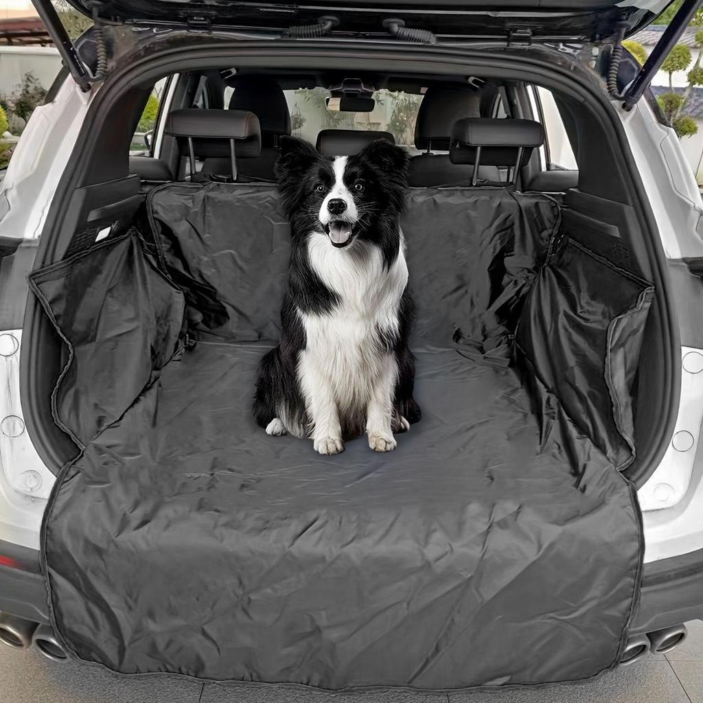 Waterproof 600d Oxford Cloth Dog Car Seat Cover Pet Travel Dog Carrier Car Trunk Mat SUV Cargo Liner For Large Medium-sized Dogs