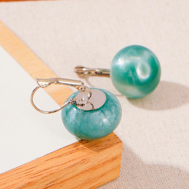 

Candy color acrylic smudge ball stud earrings women s fashion personality color macaron earrings fresh and sweet earrings