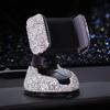 Crystal Rhinestones 360 Degree Car Phone Holder For Car Dashboard Auto Windows And Air Vent Universal Car Mobile Phone Holder