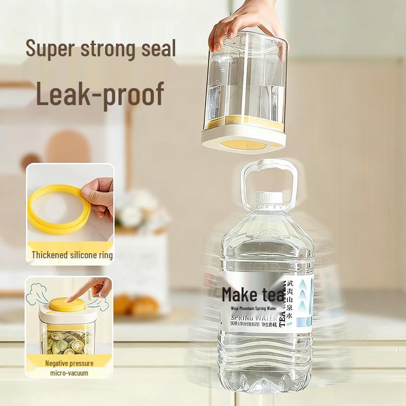 Vacuum-Sealed Food-Grade Kitchen Storage Jar for Coffee Beans & Grains